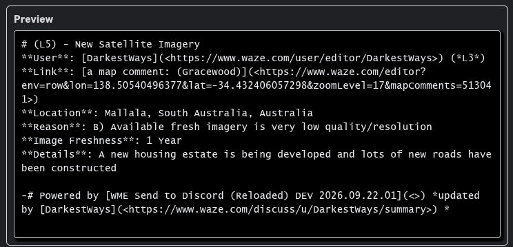 Satellite Imagery Modal Dark Preview